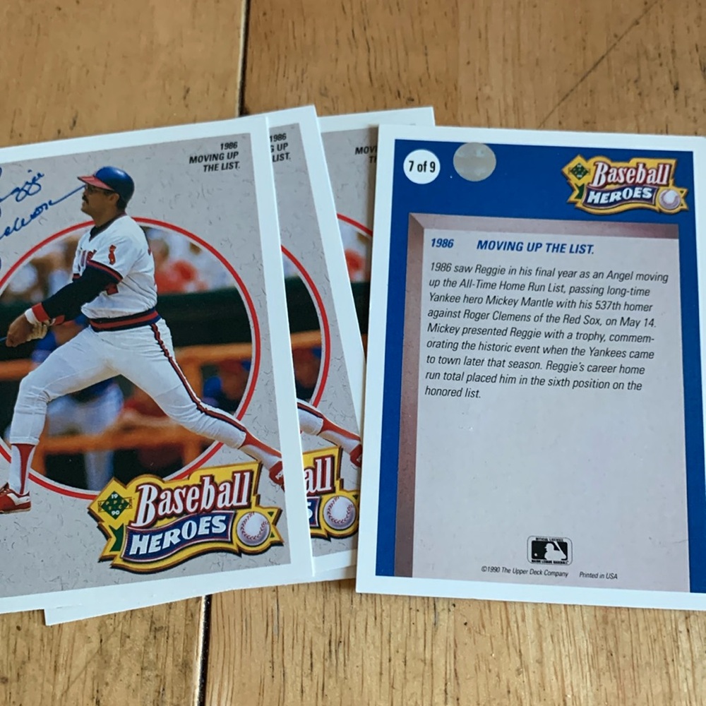 Baseball Heroes Card 7 of 9 Reggie Jackson